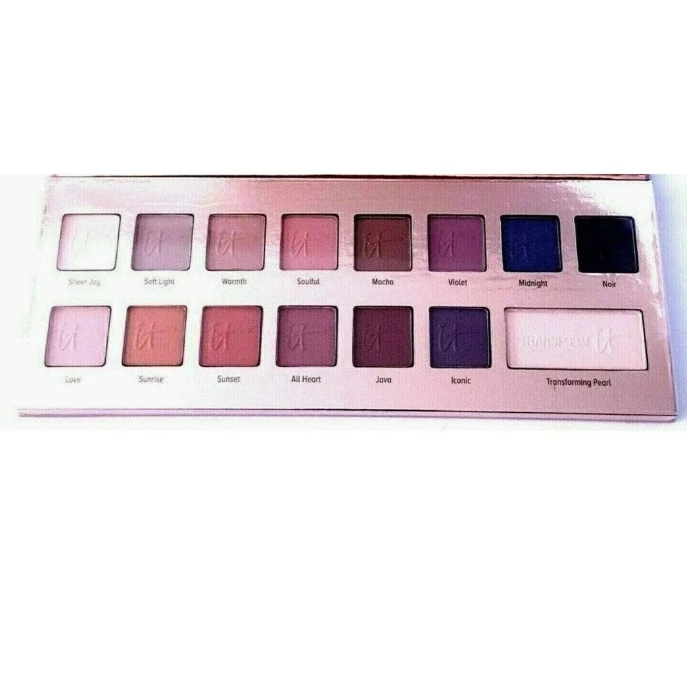 IT COSMETICS NATURALLY PRETTY MATTE LUXE TRANSFORMING 15 EYESHADOW PALETTE! BOX!